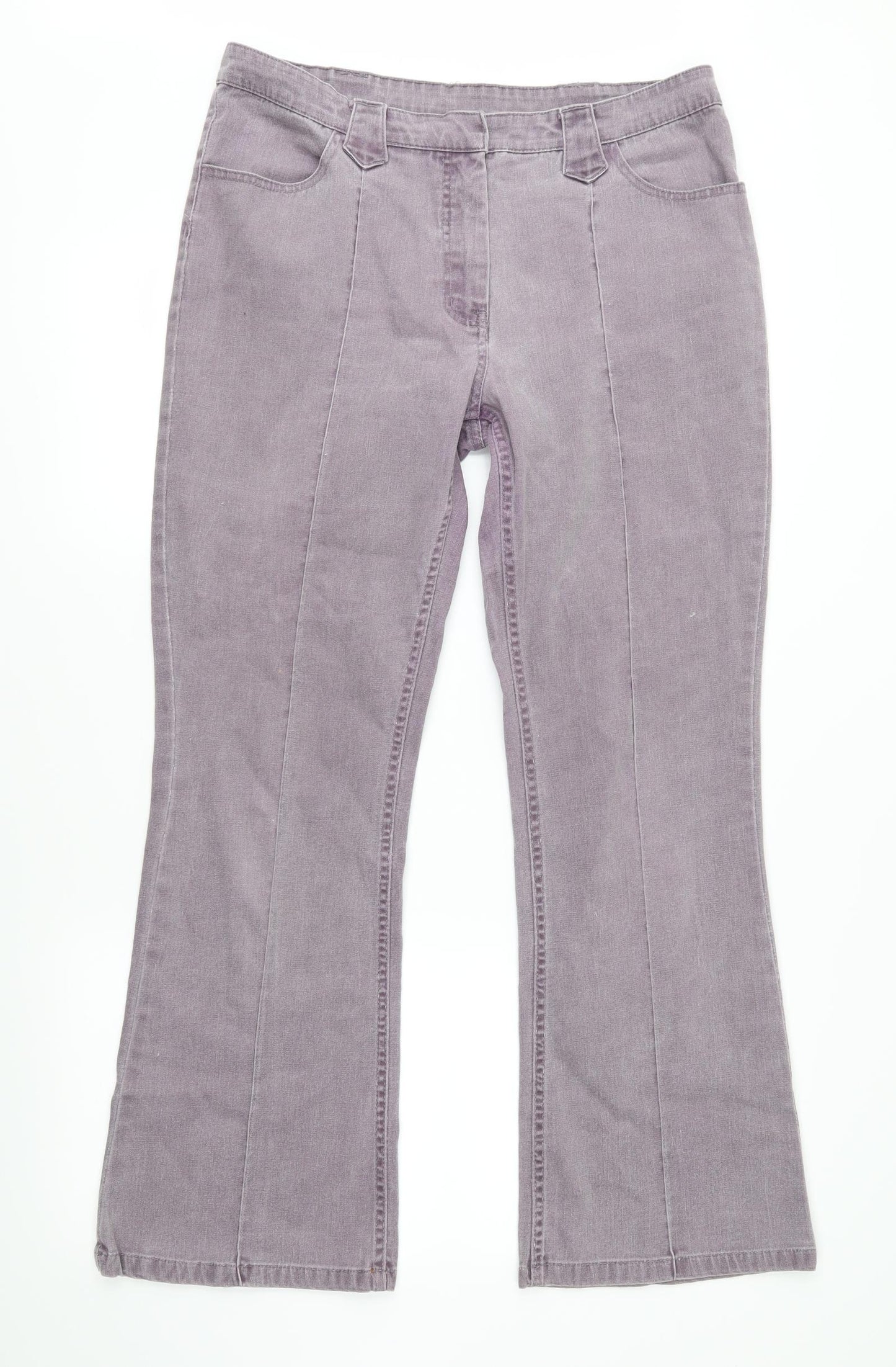 Papaya Womens Purple   Bootcut Jeans Size 14 L28 in