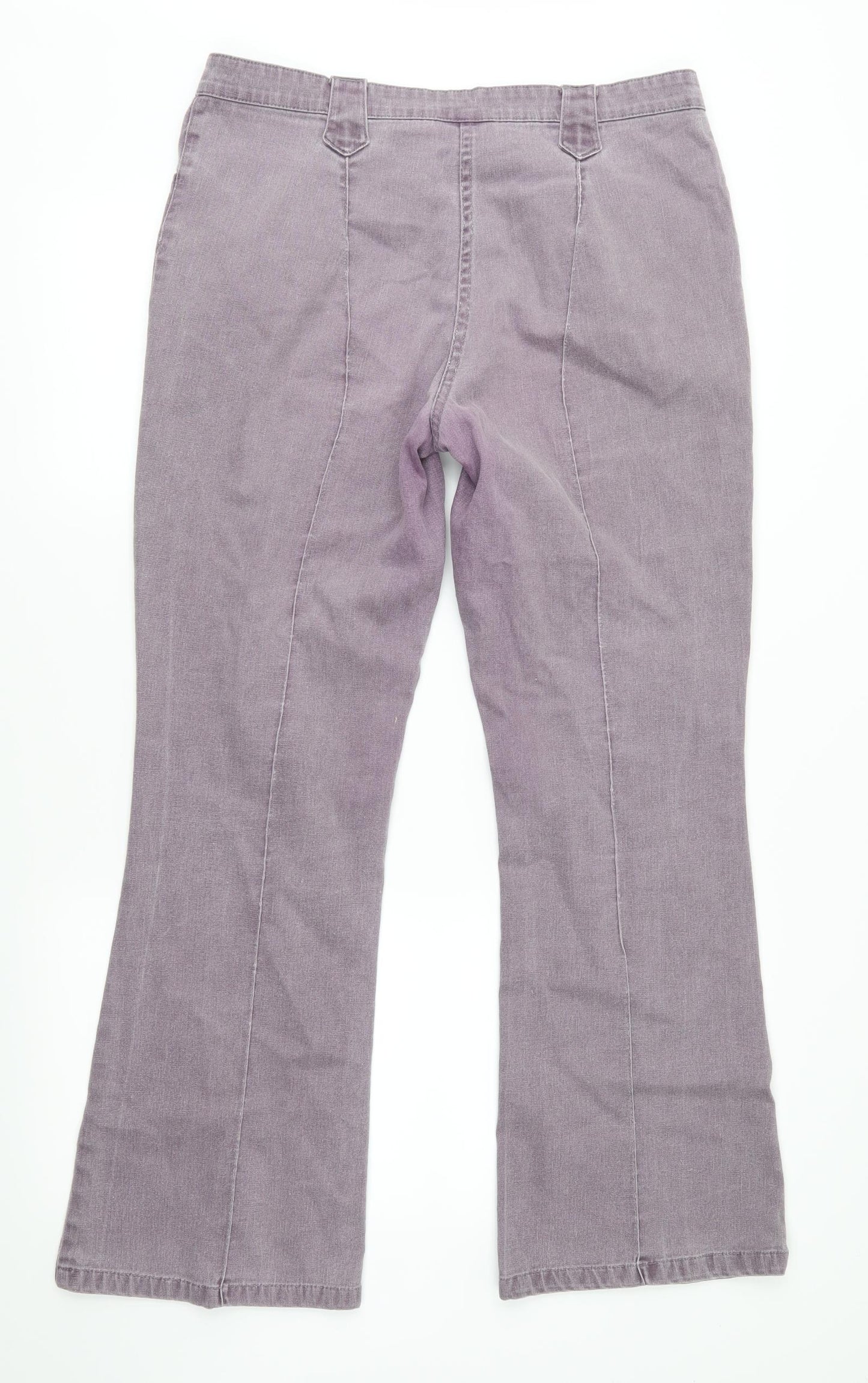 Papaya Womens Purple   Bootcut Jeans Size 14 L28 in