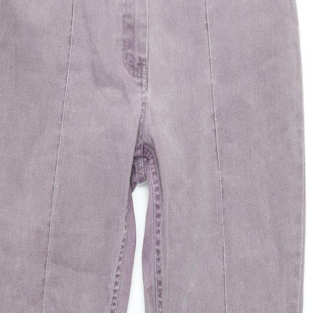 Papaya Womens Purple   Bootcut Jeans Size 14 L28 in