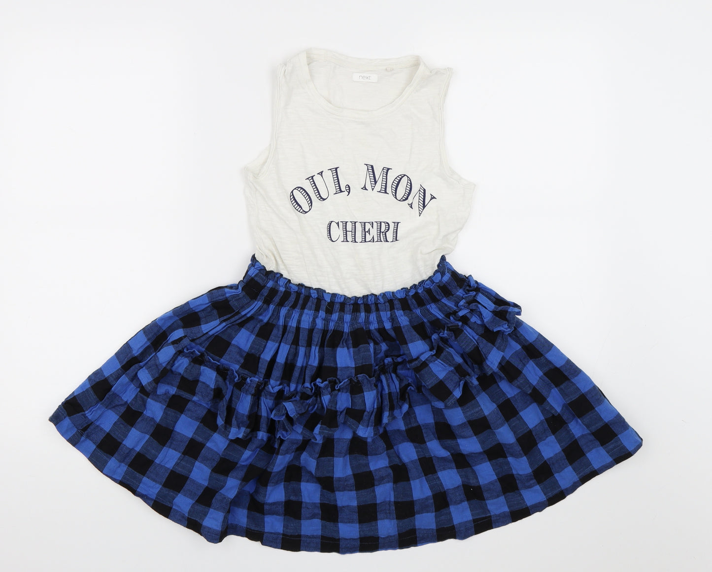 NEXT Girls Multicoloured Check  Tutu Dress  Size 9 Years