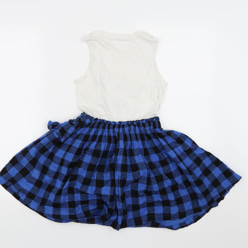 NEXT Girls Multicoloured Check  Tutu Dress  Size 9 Years