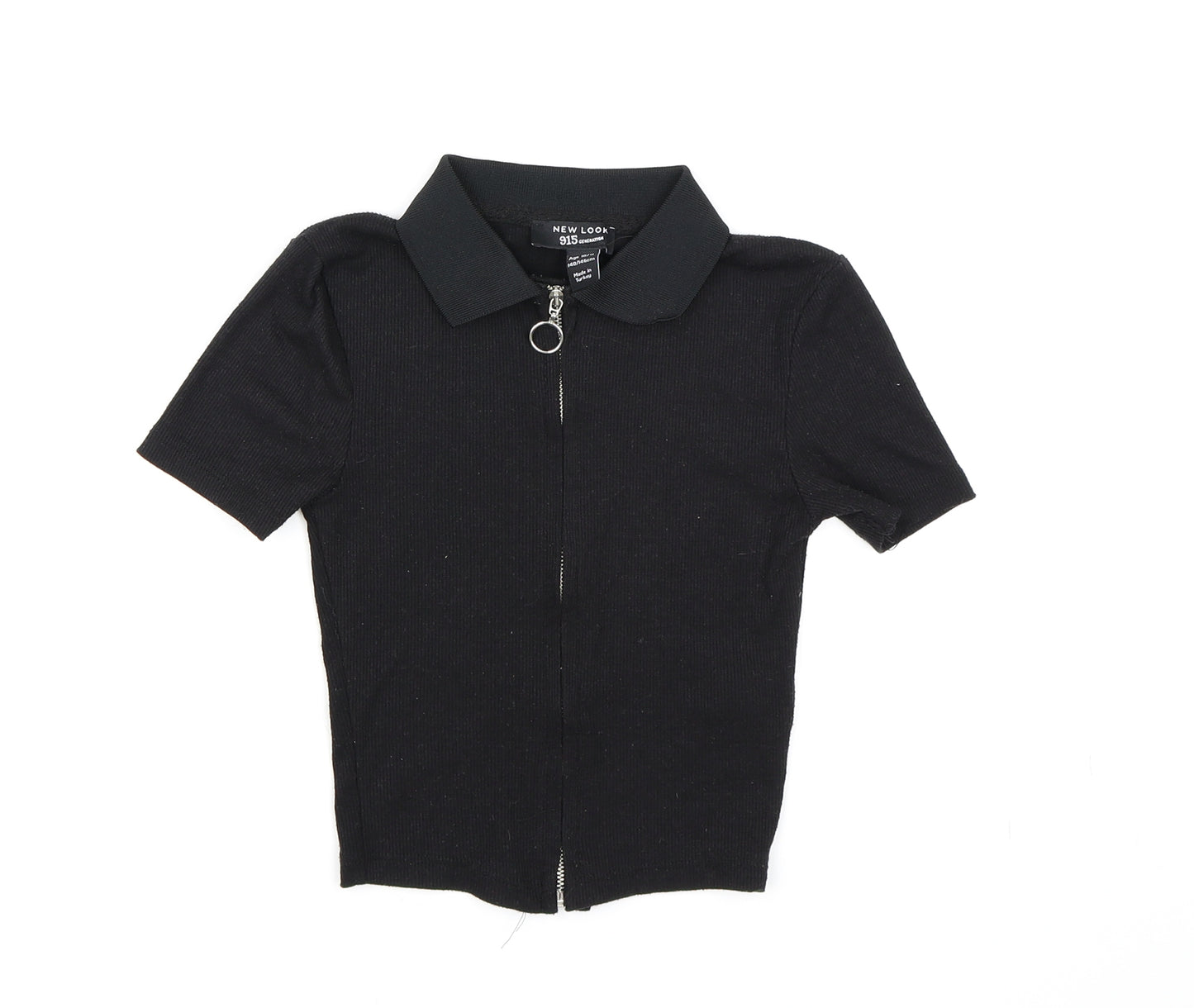 New Look Girls Black   Cropped Polo Size 10-11 Years