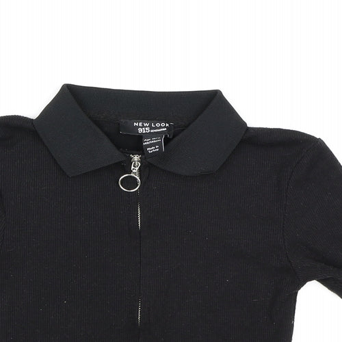 New Look Girls Black   Cropped Polo Size 10-11 Years