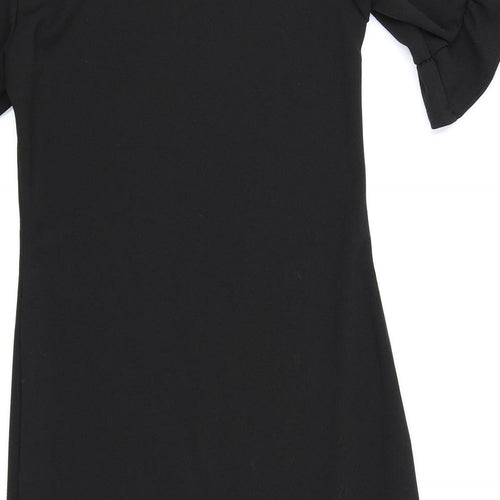 Missguided Womens Black  Rayon Bodycon  Size 8