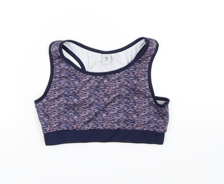 TU Girls Blue Cropped Tank Size 11 Years