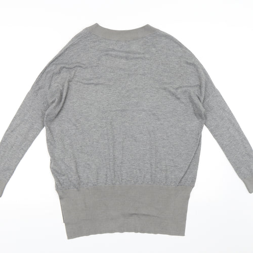 Topshop Womens Grey  Knit Pullover Jumper Size 8