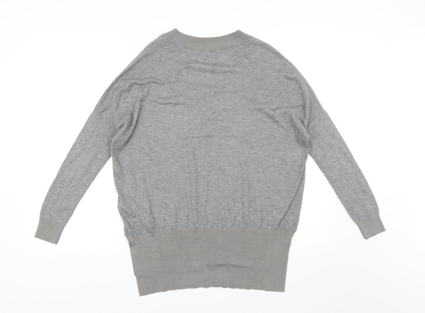 Topshop Womens Grey  Knit Pullover Jumper Size 8
