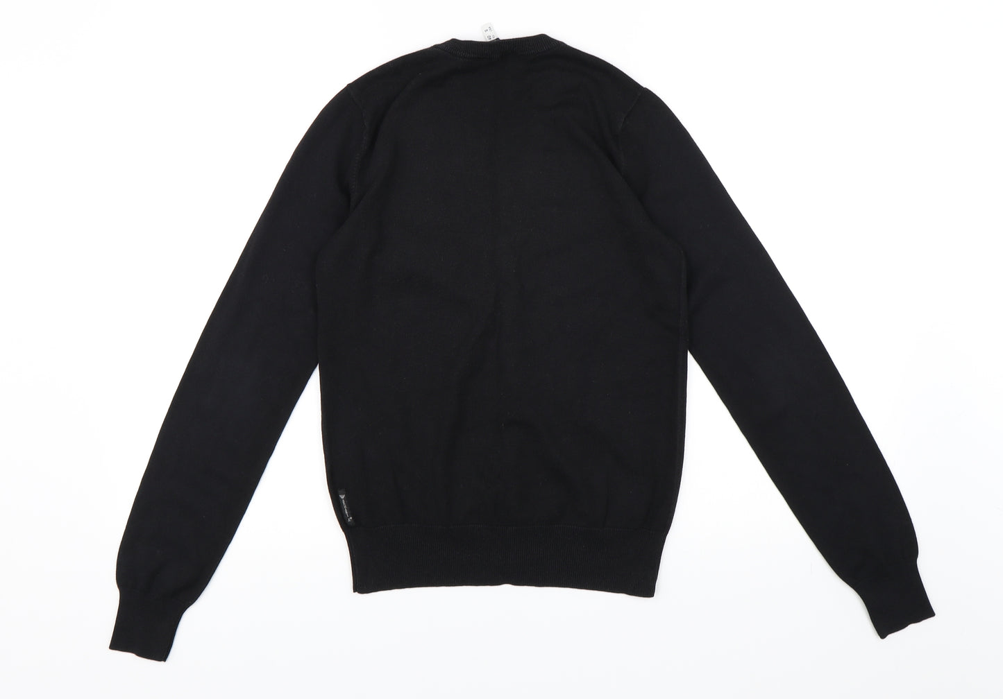 Armani Jeans Womens Black  Knit Cardigan Jumper Size 12