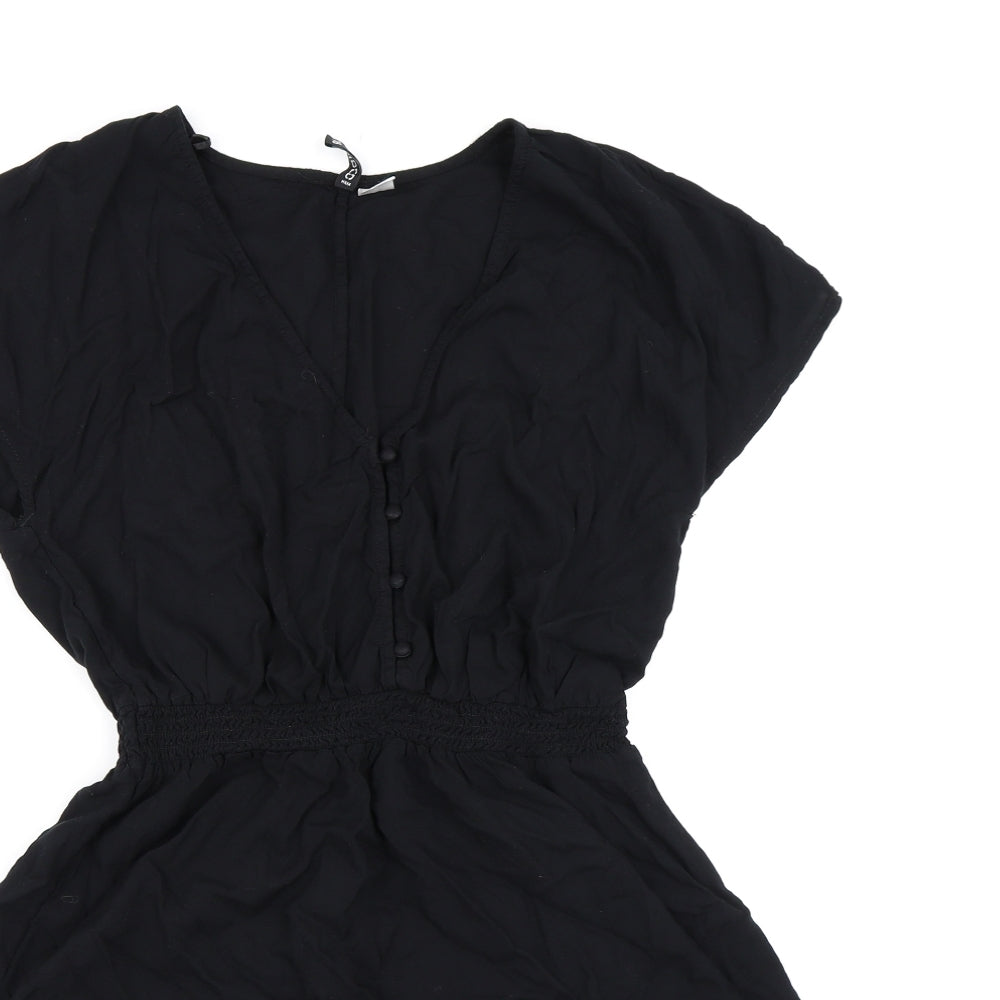 Divided Womens Black   T-Shirt Dress  Size 16