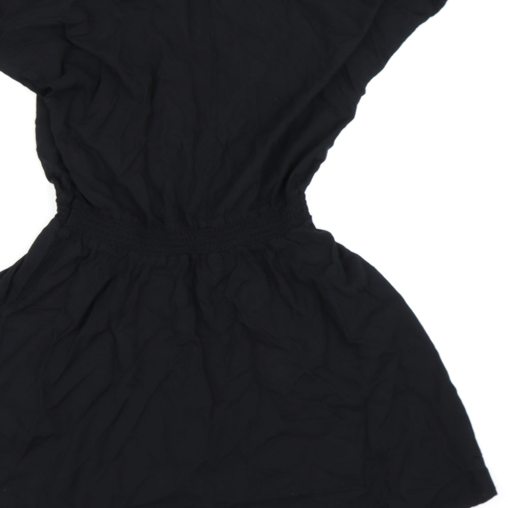 Divided Womens Black   T-Shirt Dress  Size 16