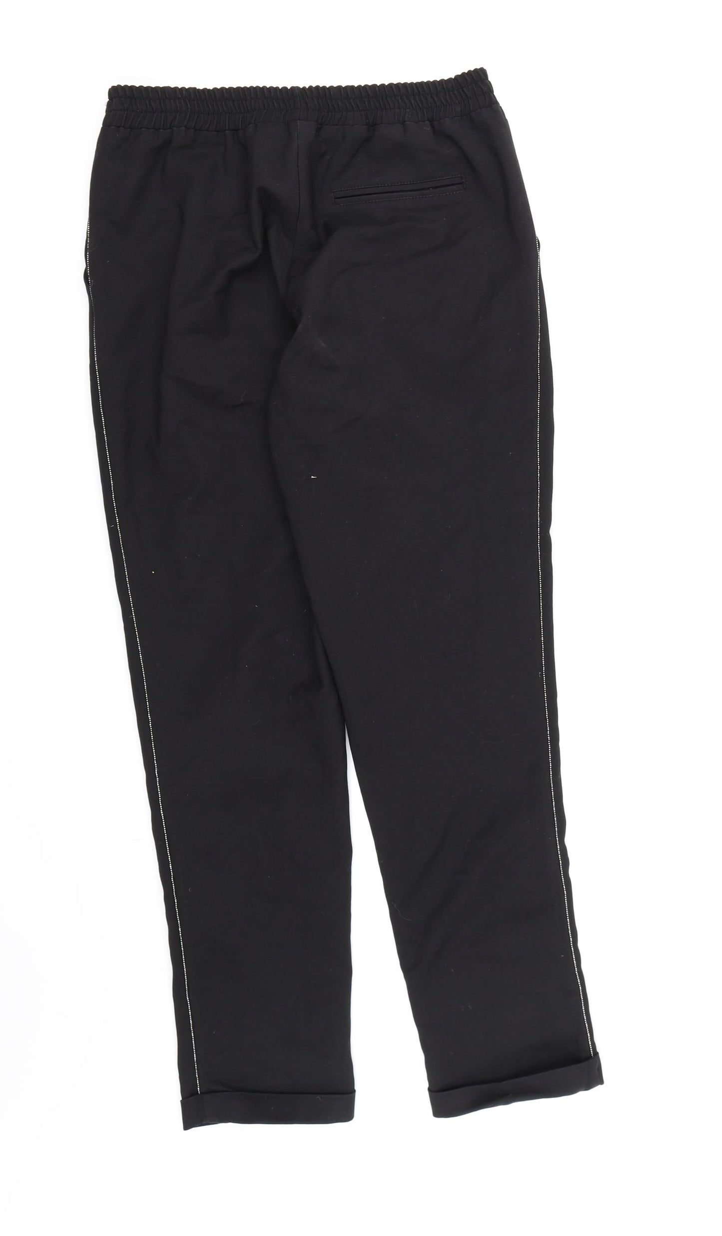 DiLViN WOMAN Womens Black  Rayon Trousers  Size 8 L28 in