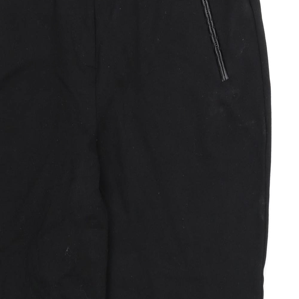 F&F Womens Black  Rayon Trousers  Size 14 L24 in
