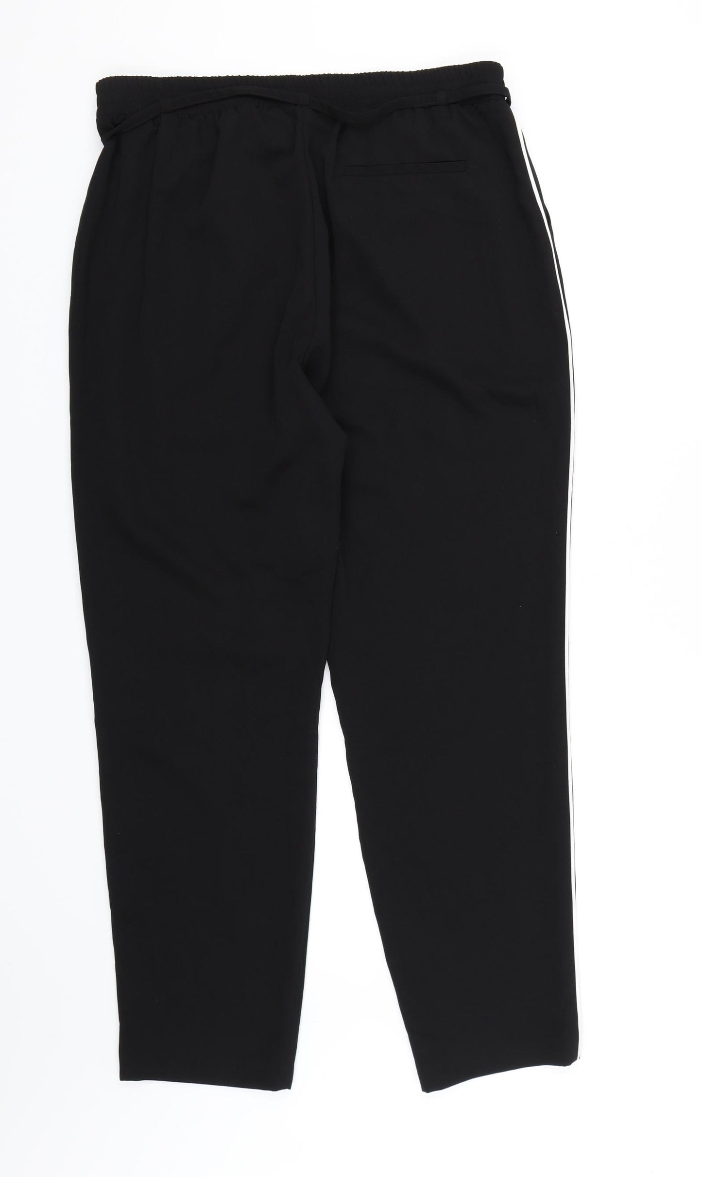 George Womens Black  Rayon Jogger Trousers Size 14 L28 in