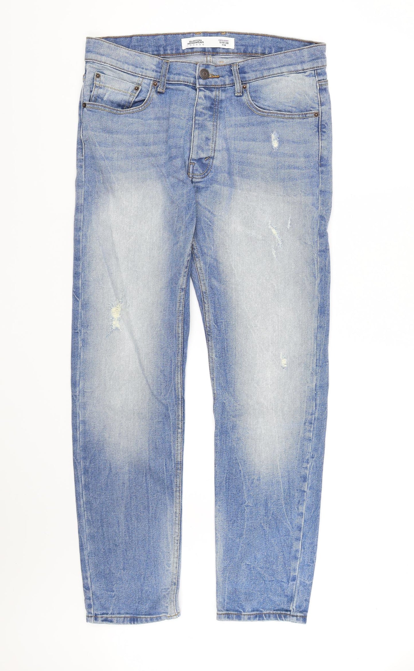 Burton London  Mens Blue  Denim Straight Jeans  L30 in