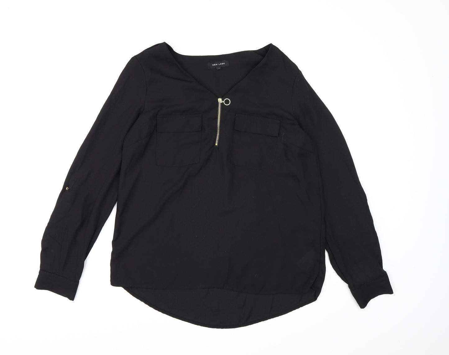New Look Womens Black   Basic Blouse Size 12