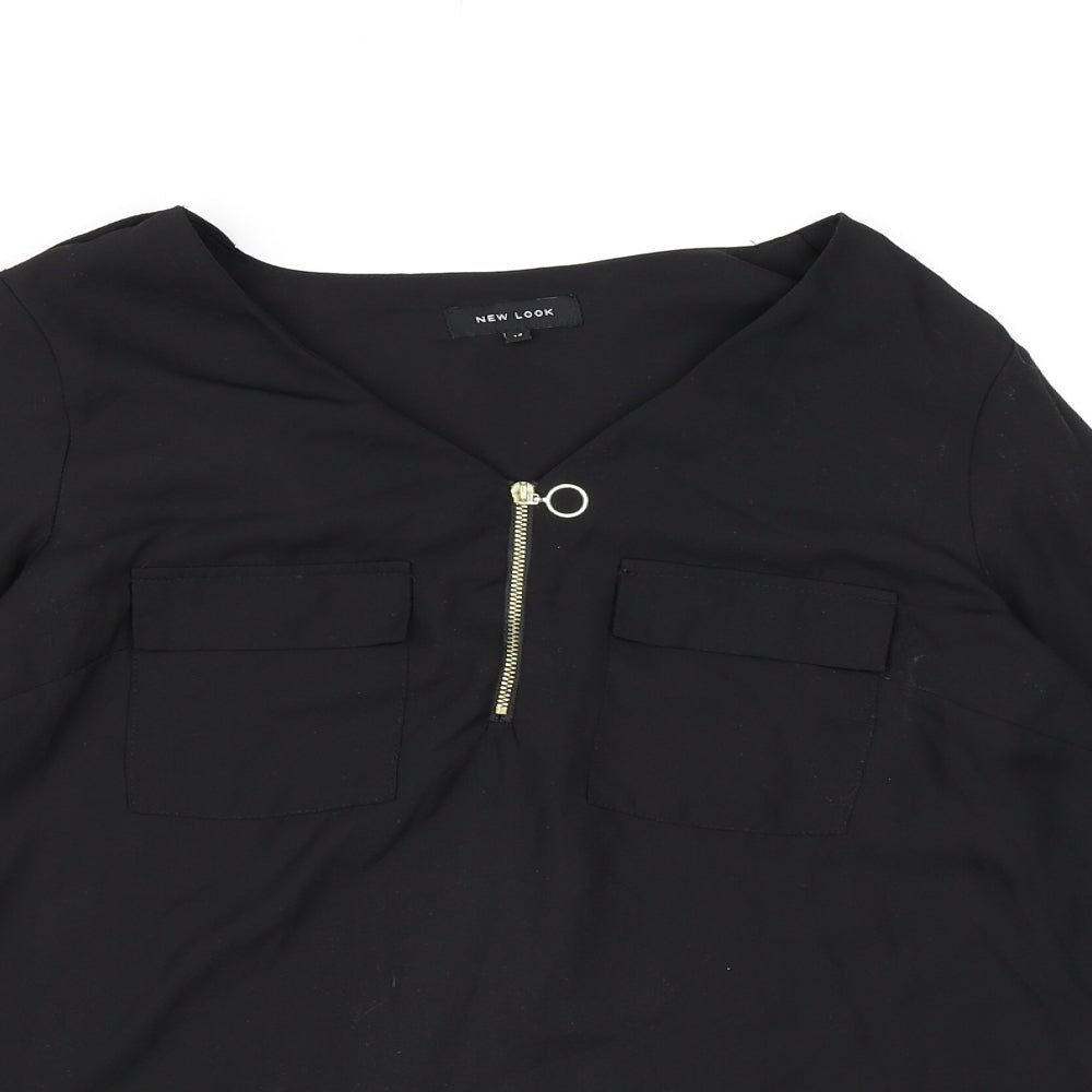 New Look Womens Black   Basic Blouse Size 12