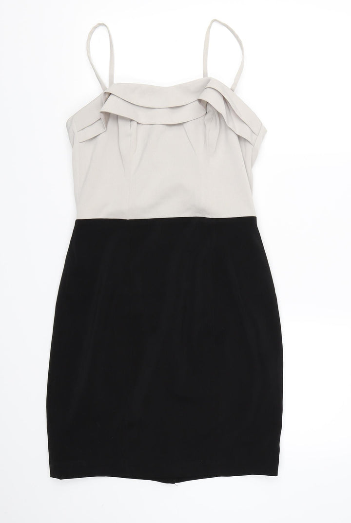 H&M Womens Grey Rayon Bodycon Size 10