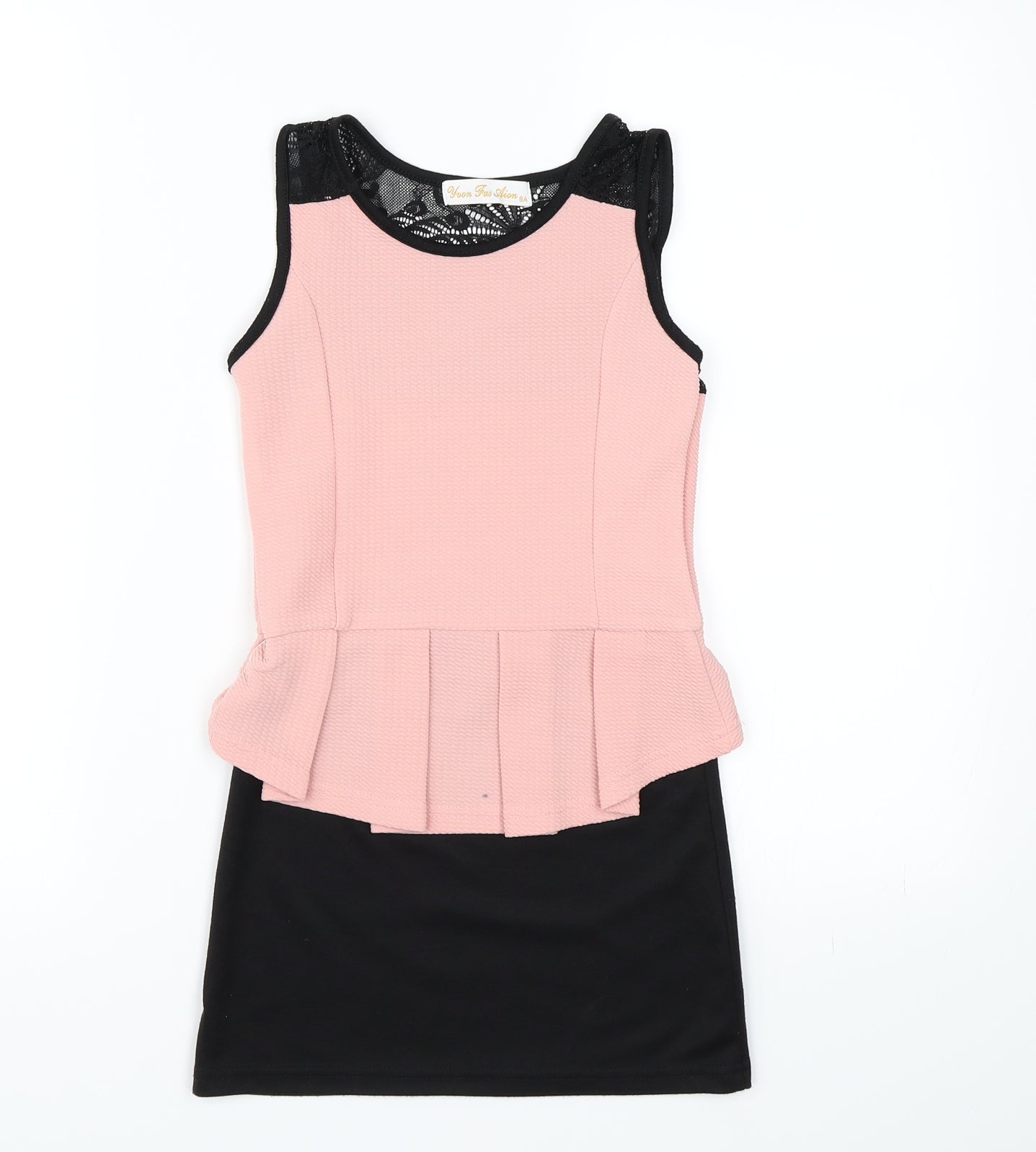 Preworn Girls Pink   A-Line  Size 8 Years