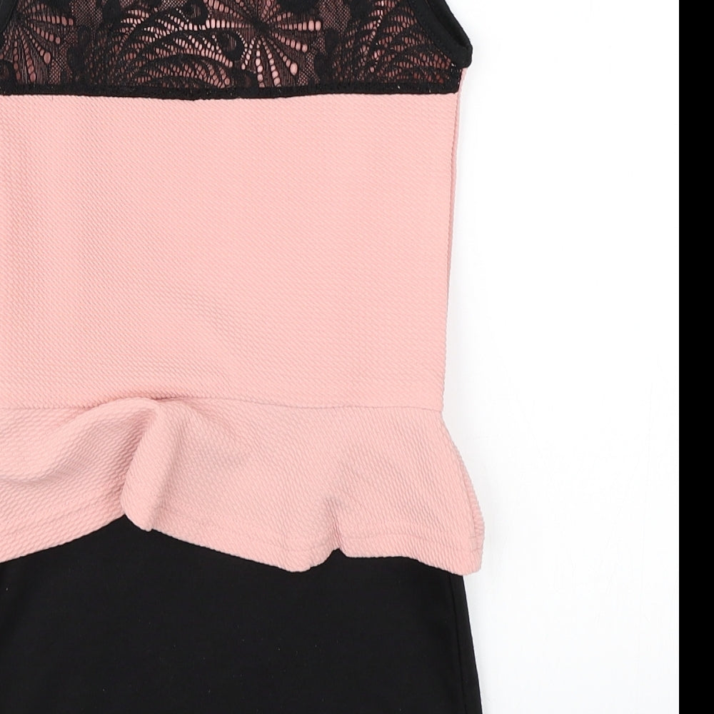 Preworn Girls Pink   A-Line  Size 8 Years