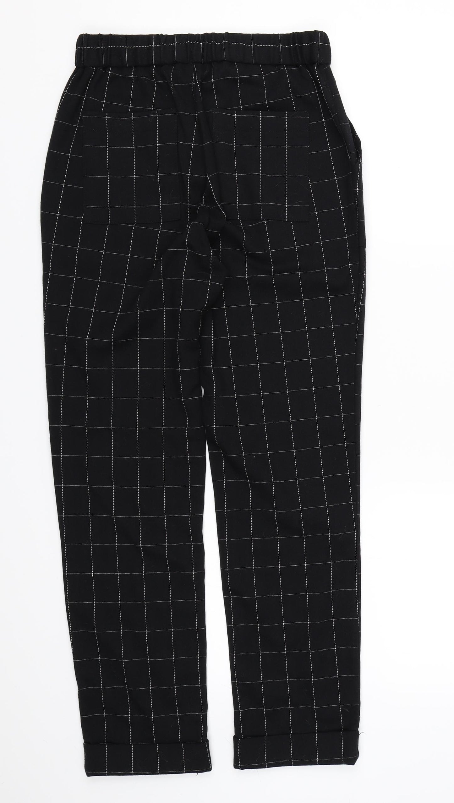 Light Before Dark Womens Black Check  Trousers  Size XS L26 in