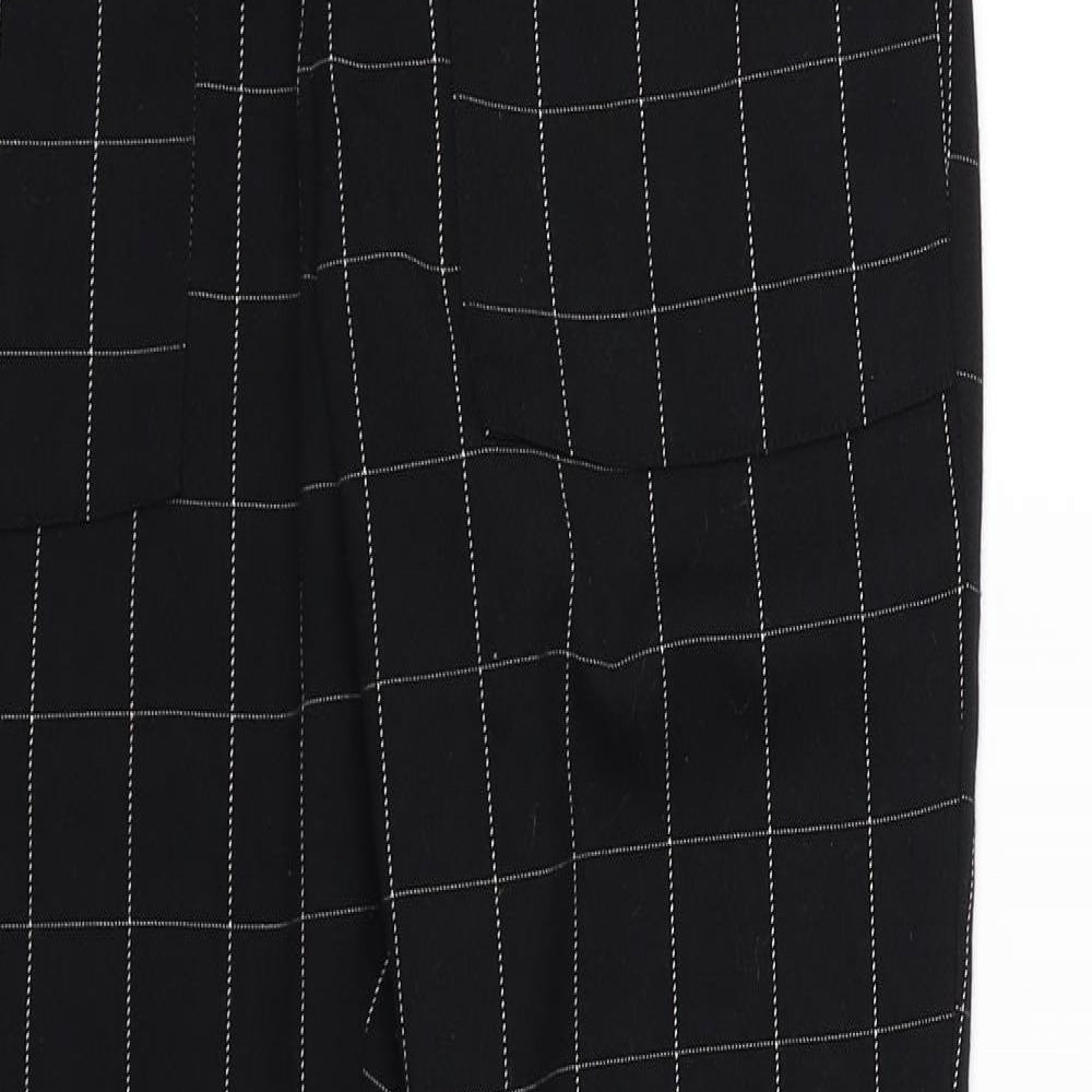 Light Before Dark Womens Black Check  Trousers  Size XS L26 in