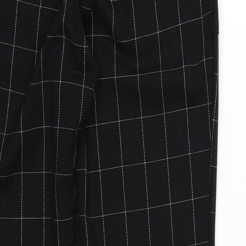Light Before Dark Womens Black Check  Trousers  Size XS L26 in