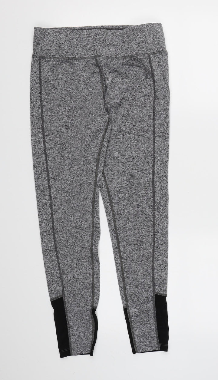 Athletic Works Womens Grey   Compression Leggings Size S L25 in
