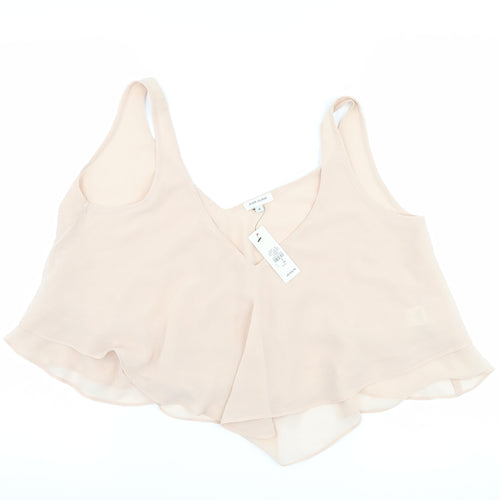 River Island Womens Pink   Cropped Tank Size 8