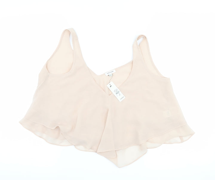 River Island Womens Pink   Cropped Tank Size 8