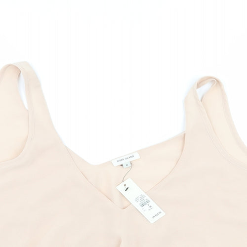 River Island Womens Pink   Cropped Tank Size 8