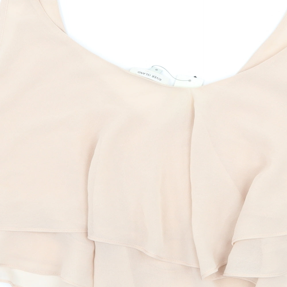 River Island Womens Pink   Cropped Tank Size 8