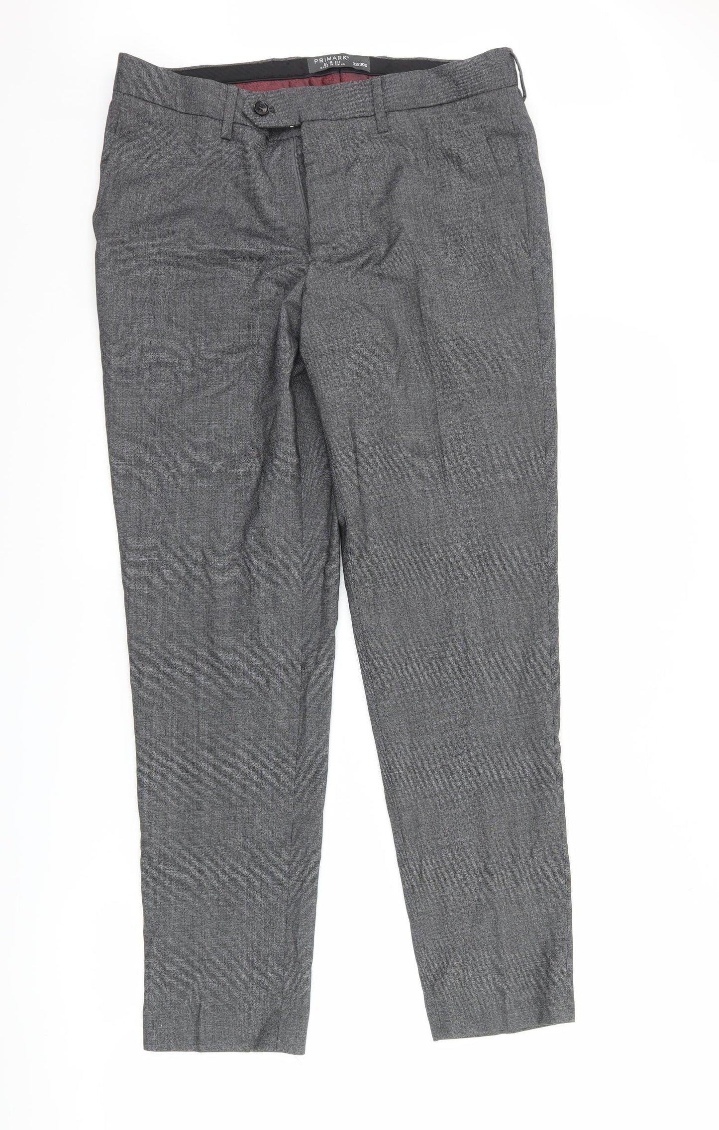 Primark Mens Grey   Trousers  Size 32 L30 in