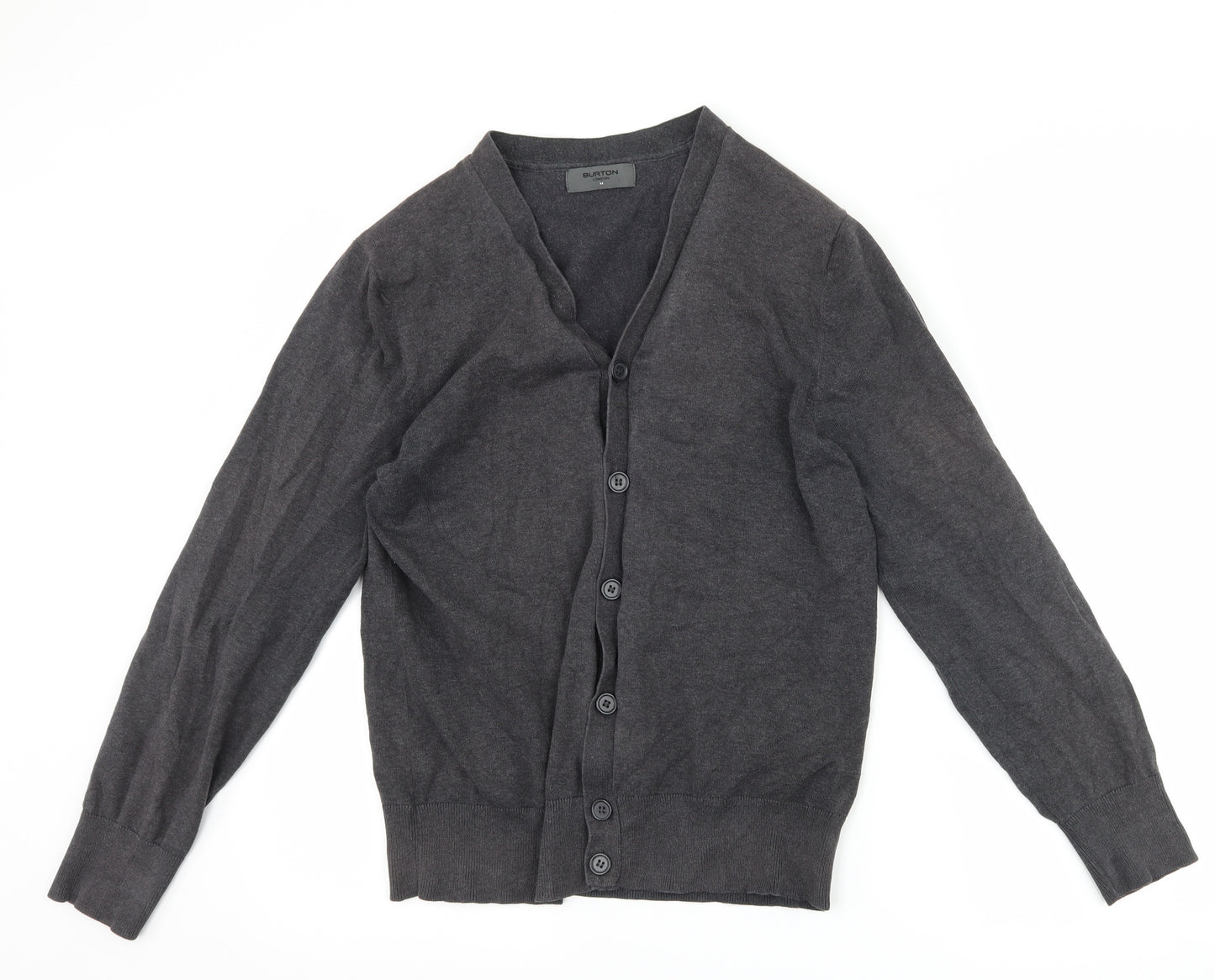 Burton Mens Grey   Cardigan Jumper Size M