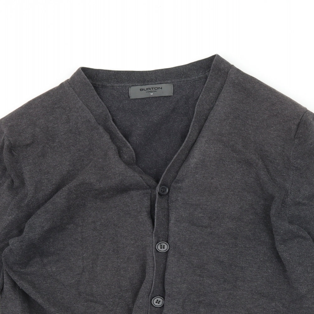 Burton Mens Grey   Cardigan Jumper Size M
