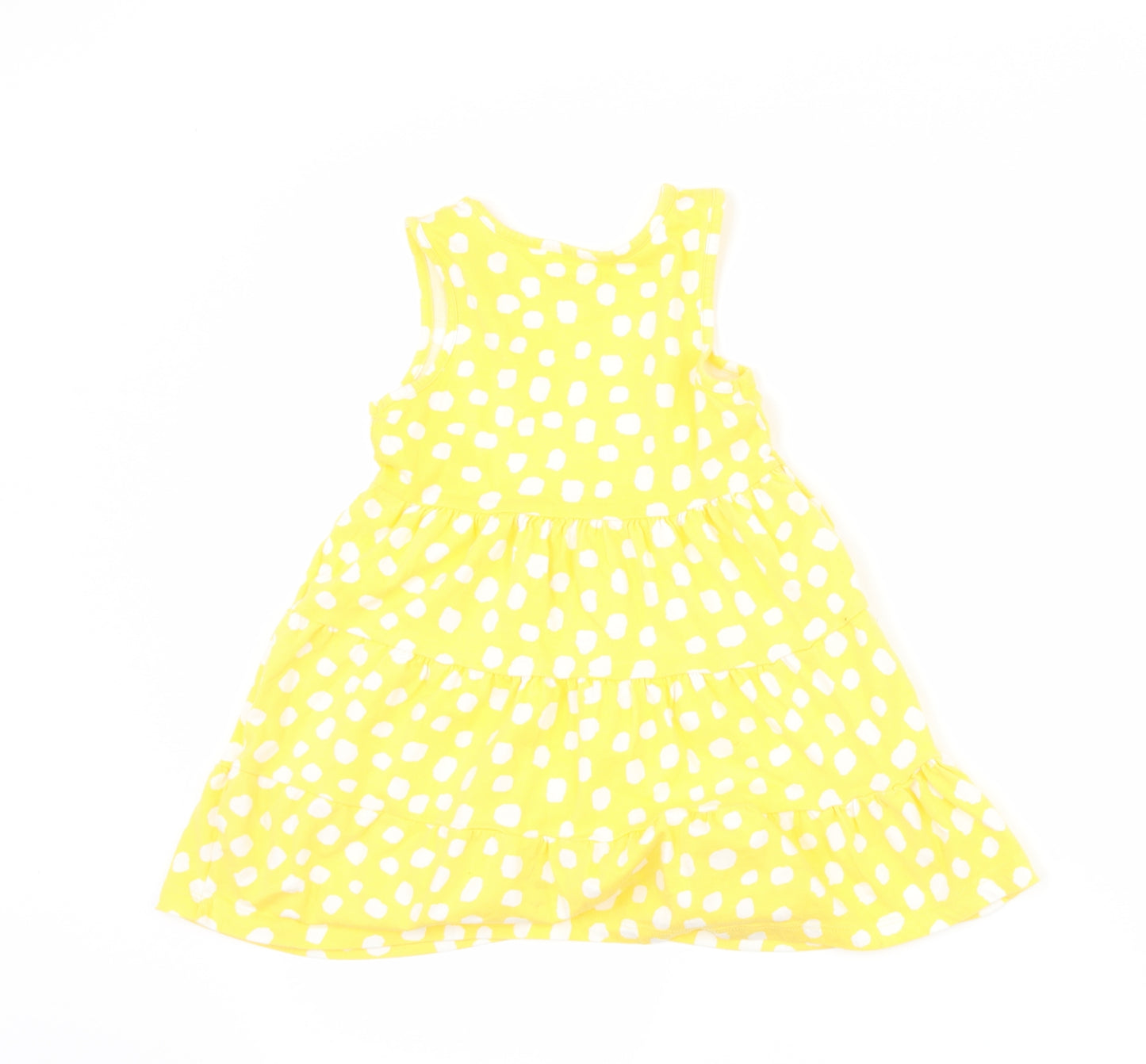 Nutmeg Girls Yellow Polka Dot  Shift  Size 4-5 Years