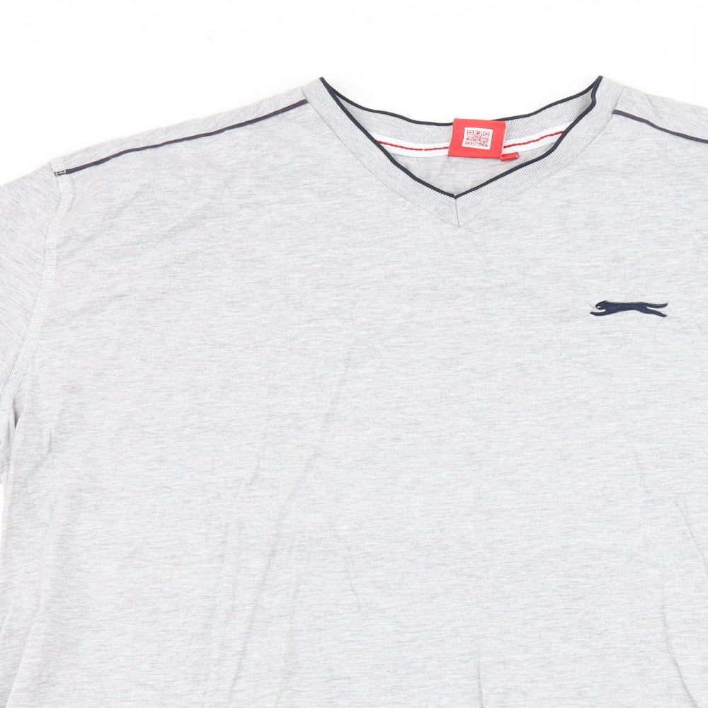 Slazenger Mens Grey    T-Shirt Size 4XL