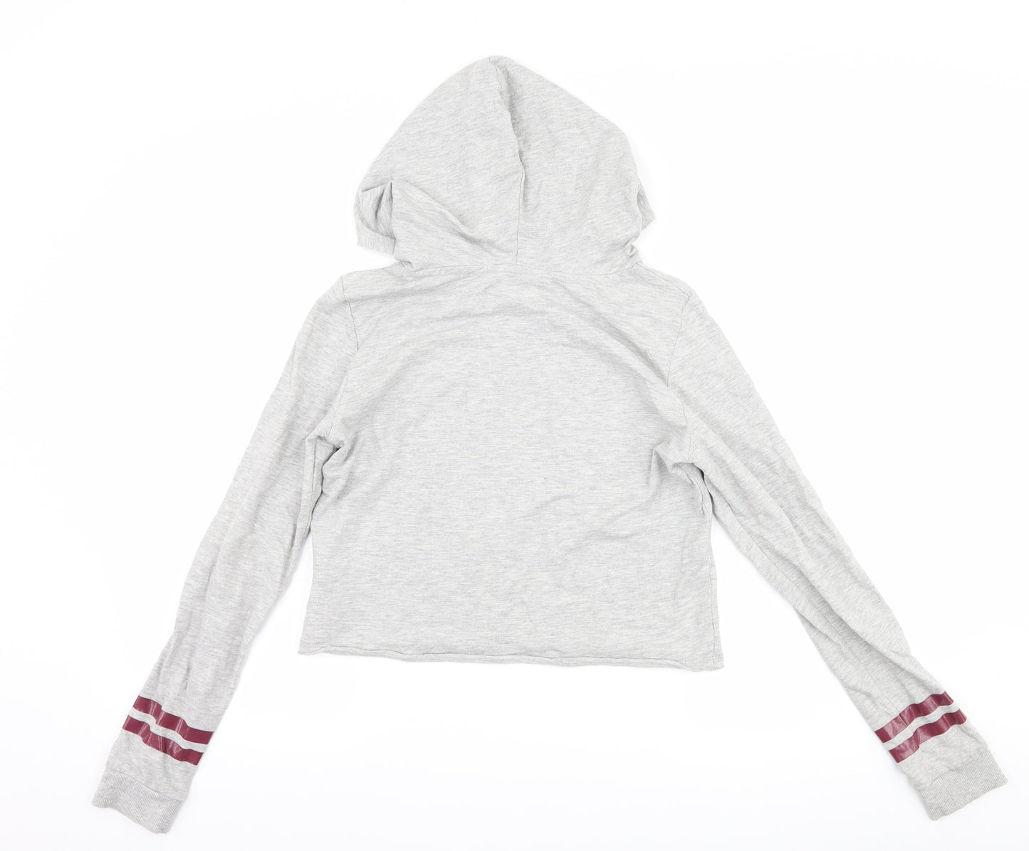 H&M Girls Grey   Pullover Hoodie Size 13-14 Years  - graphic