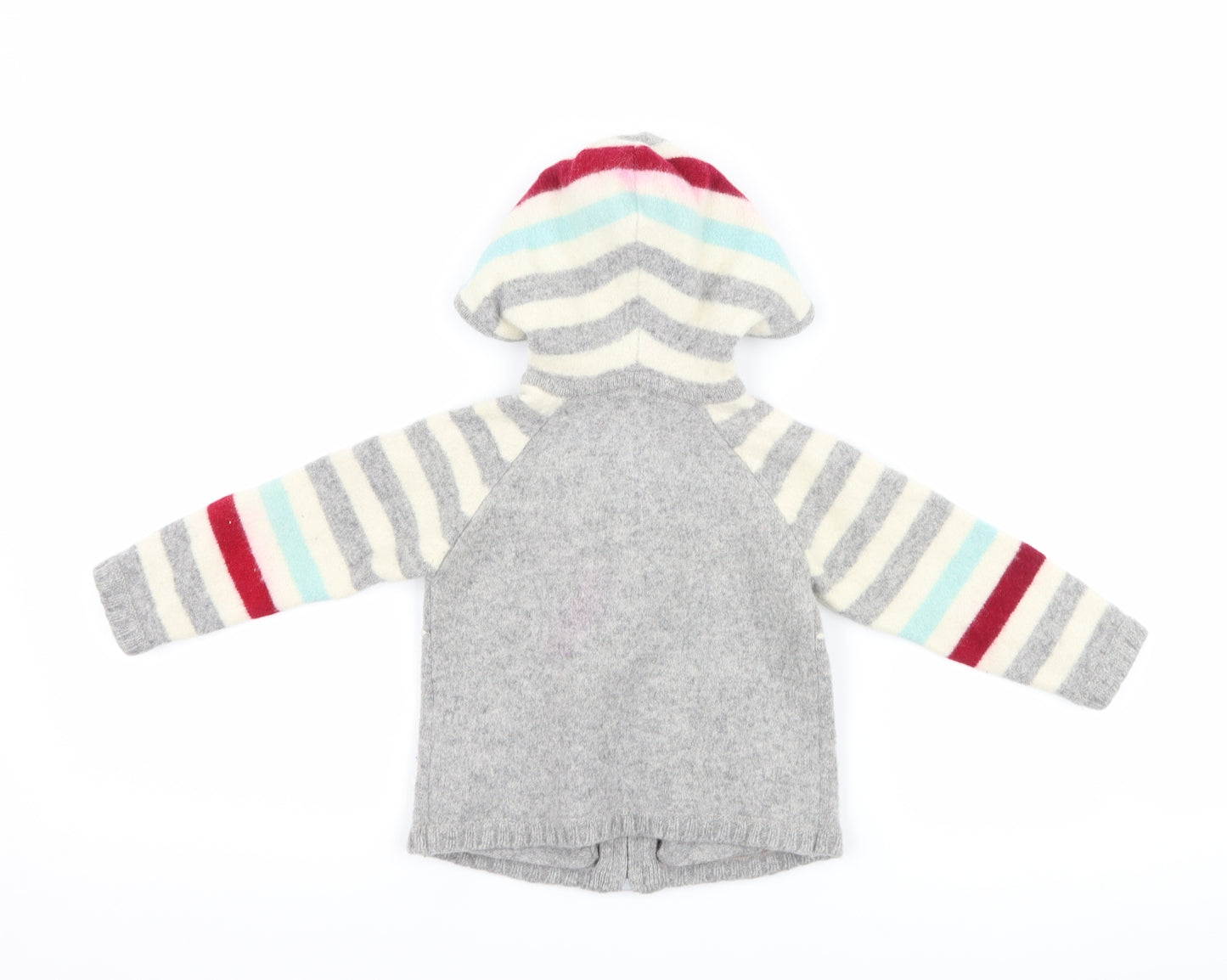 Monsoon Boys Grey  Knit Jacket  Size 3-4 Years  - cars