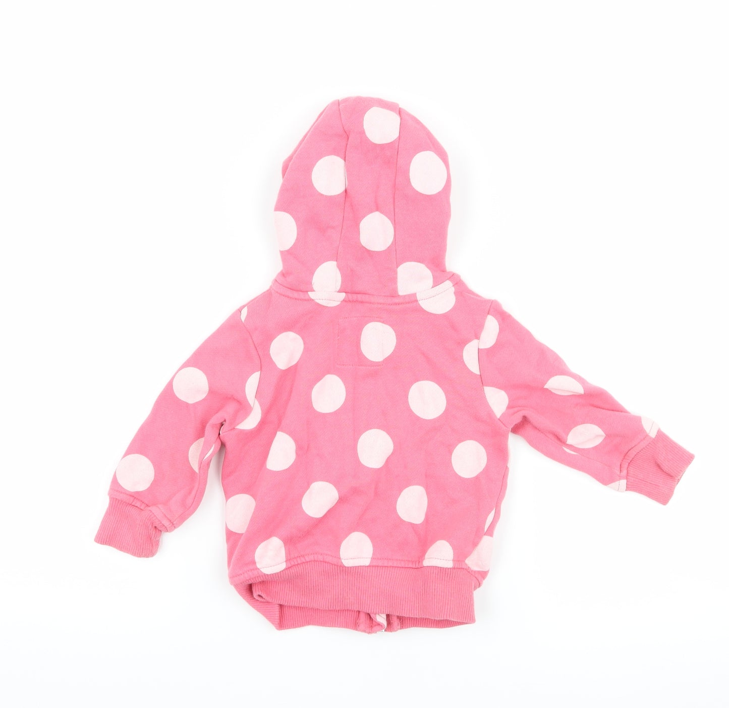 NEXT Girls Pink Polka Dot  Jacket  Size 6-9 Months  - Animal face