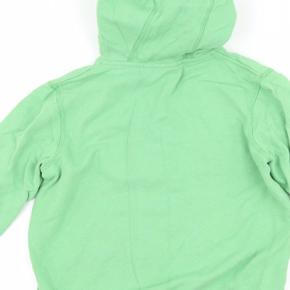 George Boys Green   Full Zip Hoodie Size 6-7 Years  - graphic