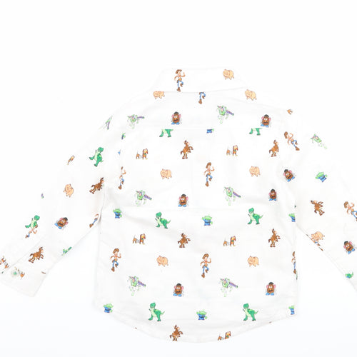 Primark Baby White   Basic Button-Up Size 9-12 Months  - disney toy story