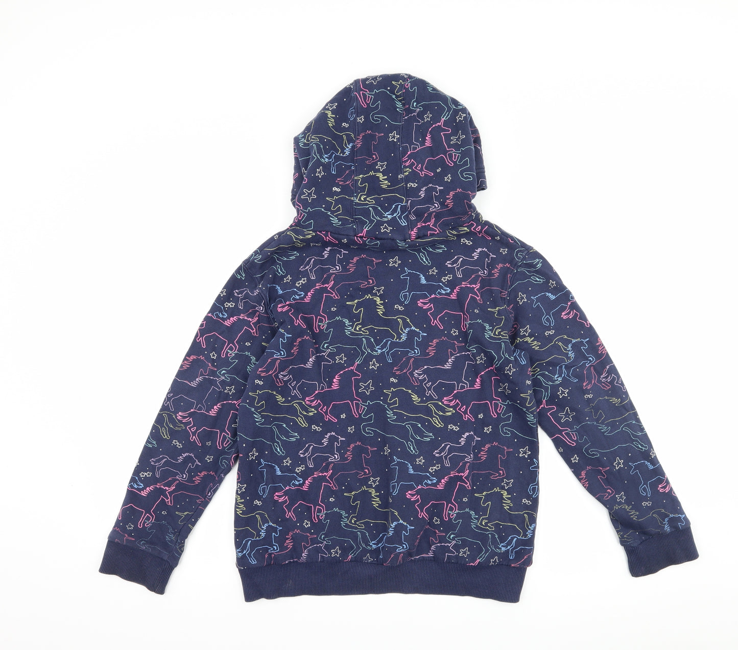 NEXT Girls Black   Pullover Hoodie Size 11 Years  - unicorn