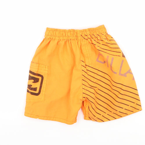 Billabong Boys Orange   Sweat Shorts Size 3 Years