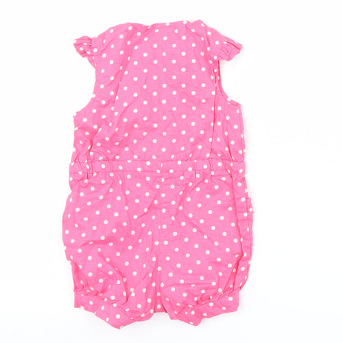 Primark Girls Pink Polka Dot  Romper One-Piece Size 0-3 Months
