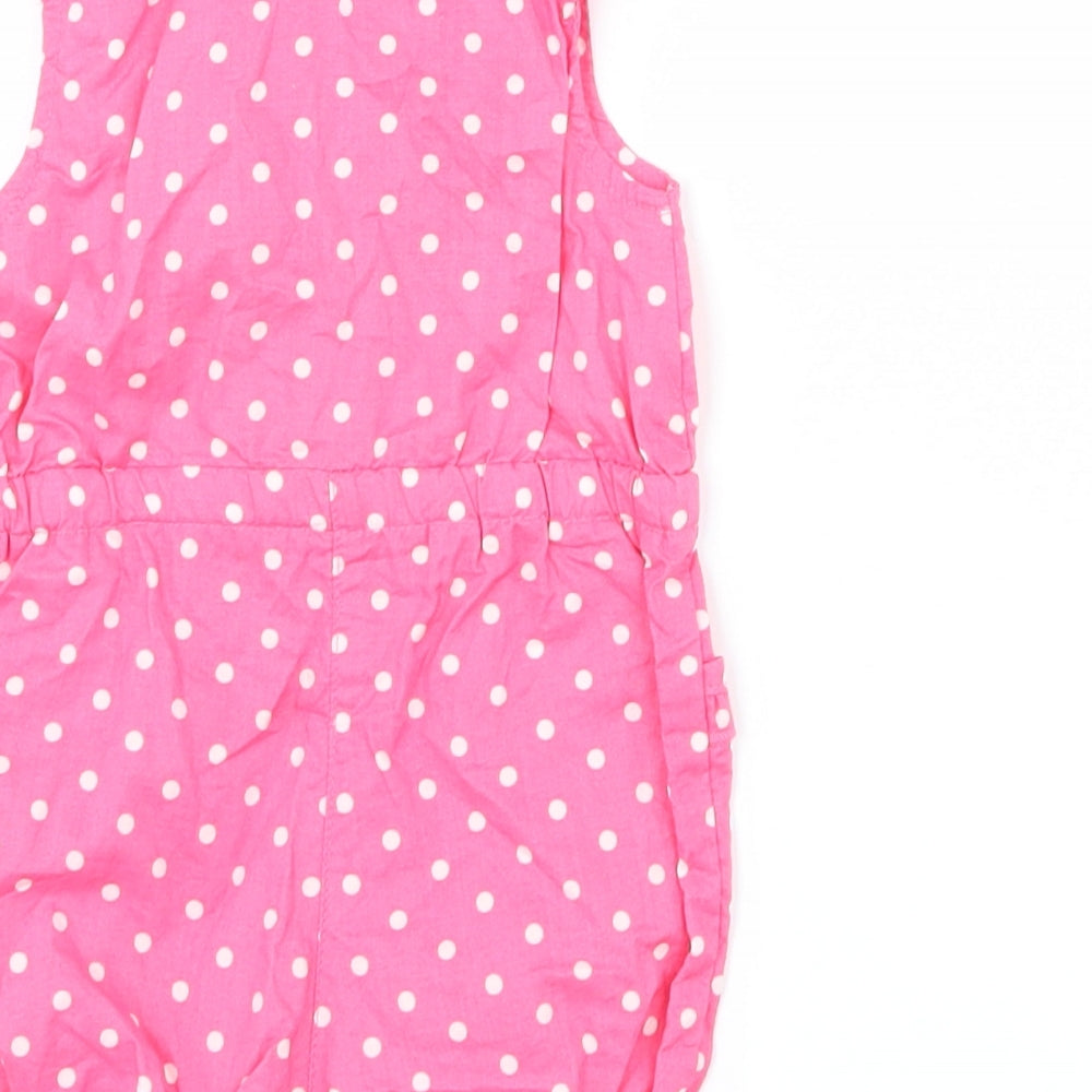 Primark Girls Pink Polka Dot  Romper One-Piece Size 0-3 Months