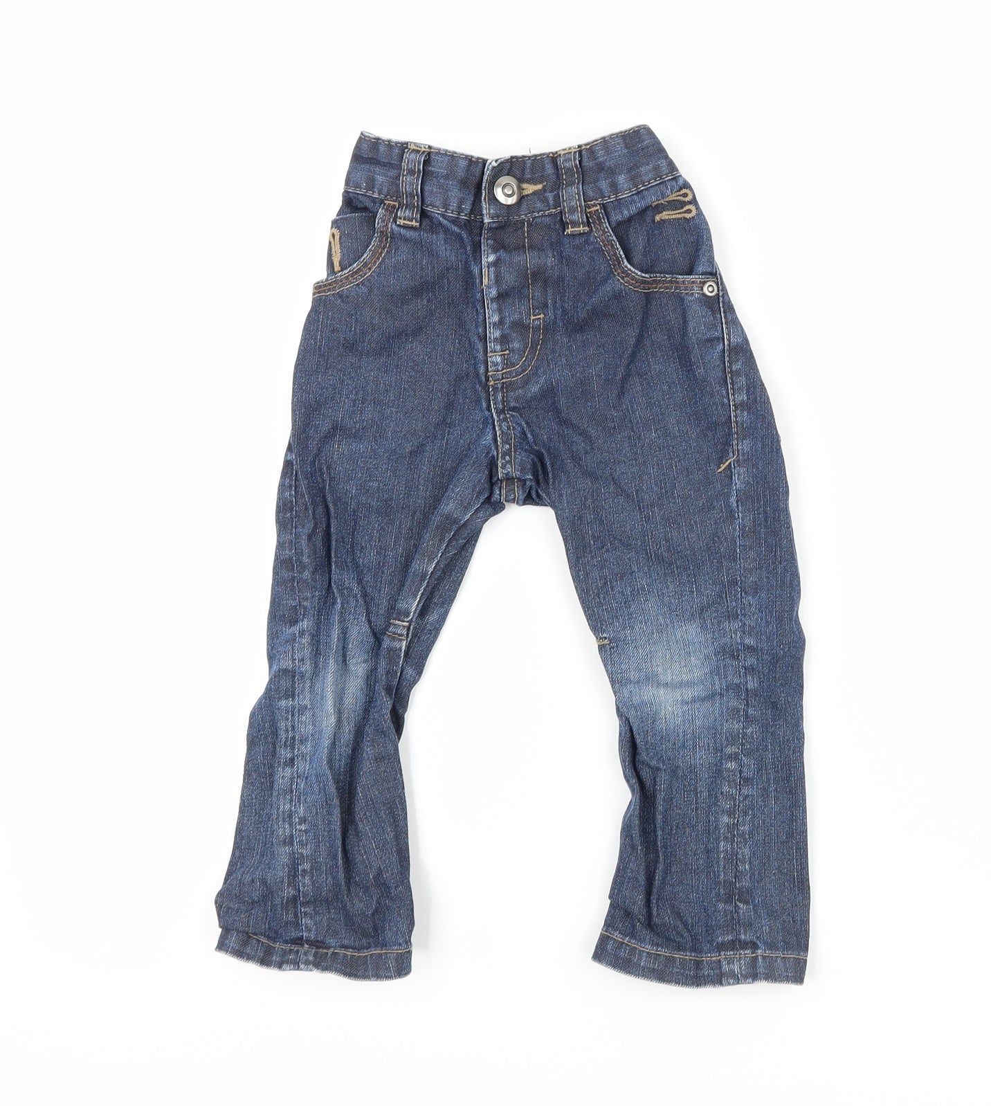George Boys Blue  Denim Capri Jeans Size 18-24 Months