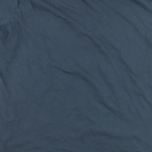 Matalan Mens Blue Geometric   Polo Size L