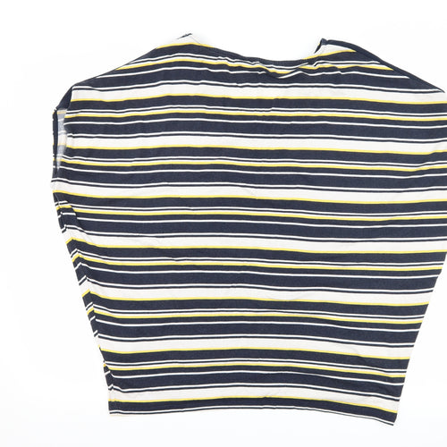 F&F Womens Blue Striped  Basic T-Shirt Size 16
