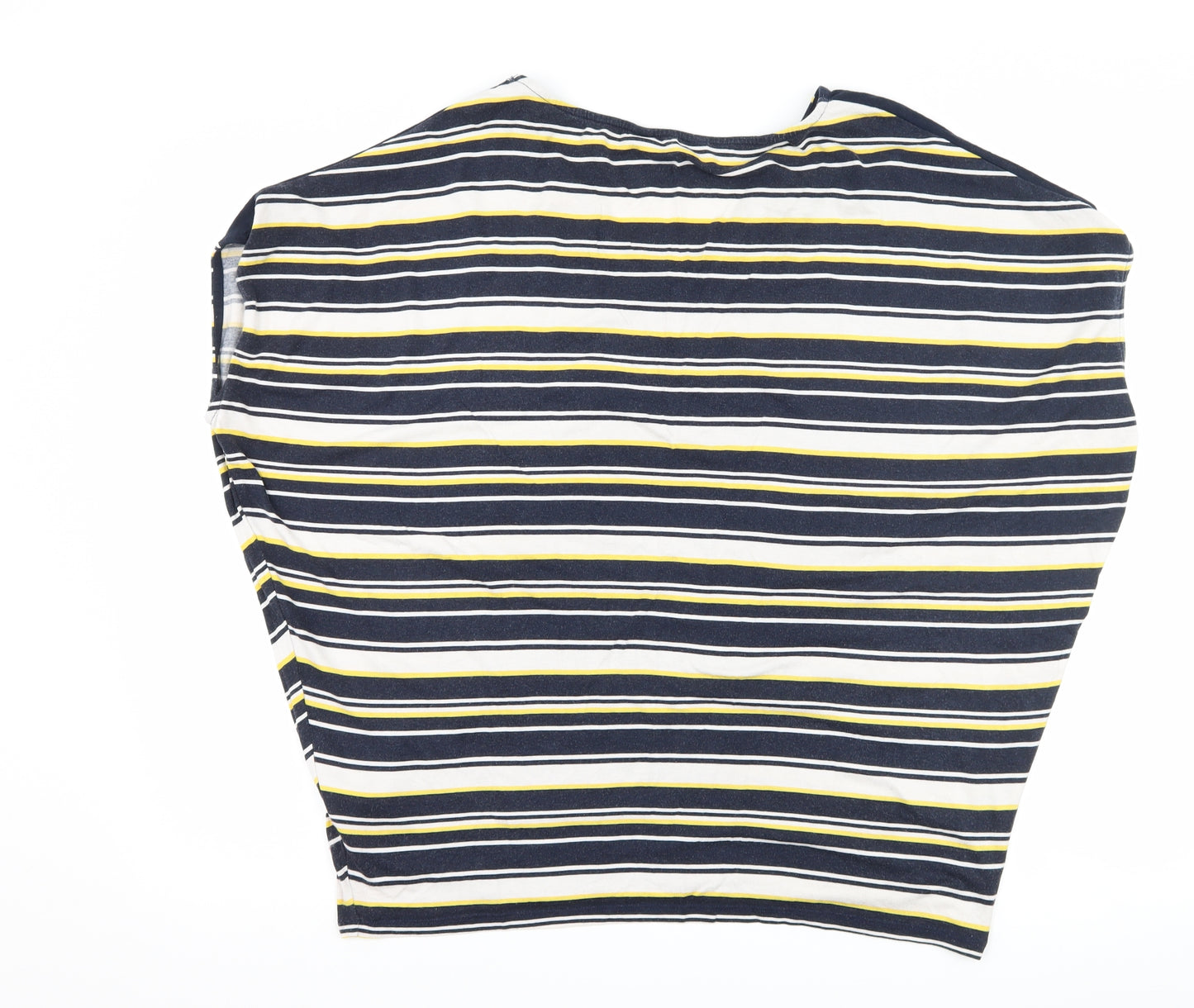 F&F Womens Blue Striped  Basic T-Shirt Size 16