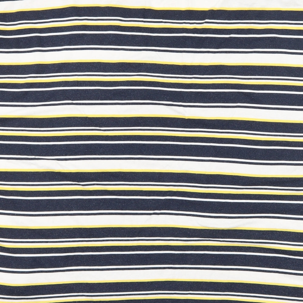 F&F Womens Blue Striped  Basic T-Shirt Size 16